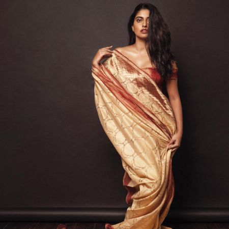 Aliza Vellani did a photoshoot draped in a saree.